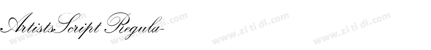 ArtistsScript Regula字体转换